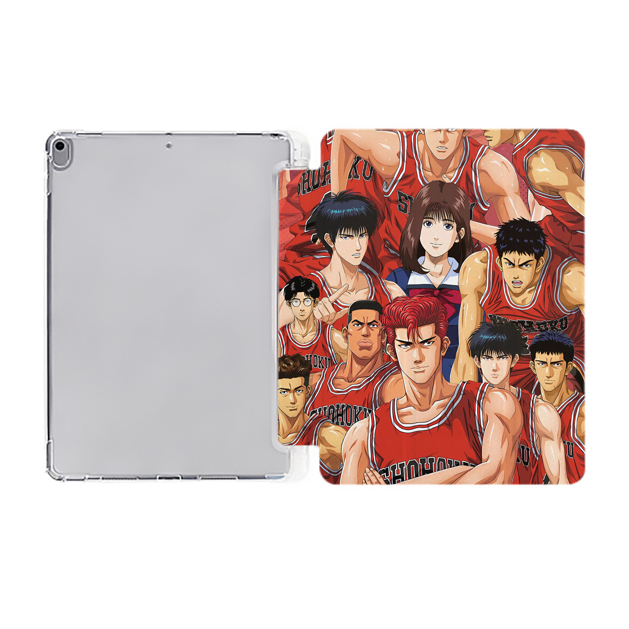 （画像用） SLAM DUNK／スラムダンク IPad ケース ペン収納付き 三つ折りスタンド PUレザー×シリコン 対応機種9.5/10.5/10.9インチ